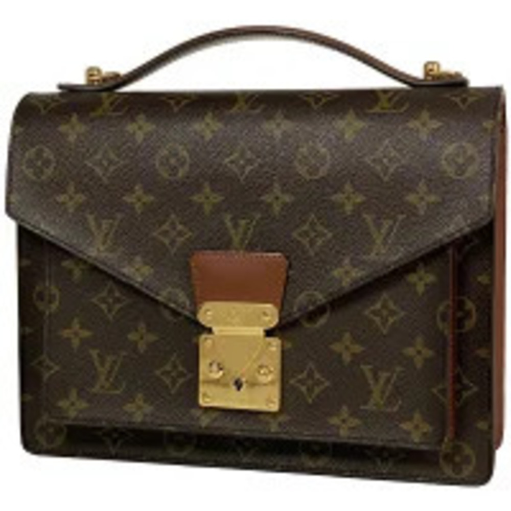 Louis Vuitton Monceau Shoulder Bag Handbag Monogram Brown